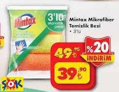 MİNTAX MİKROFİBER TEMİZLİK BEZİ 3'LÜ MİNTAX MİKROFİBER TEMİZLİK BEZİ 3'LÜ